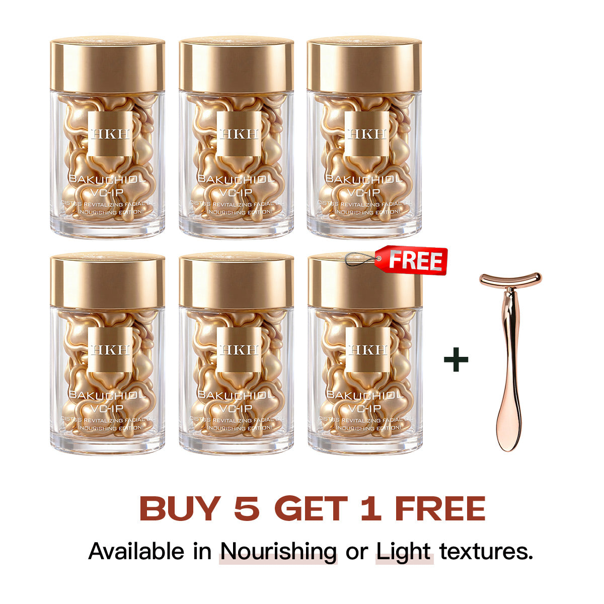 BUY 5 GET 1 FREE/HKH Plant Retinol (Low-Irritation)+ Vitamin C TIME CAPSULE Rapid Skin Renewing Anti-Aging Face Serum Capsules, Improve Appearance of Dark Spots, Tone, Fine Lines, Travel Friendly (30 Capsules)