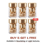 BUY 5 GET 1 FREE/HKH Plant Retinol (Low-Irritation)+ Vitamin C TIME CAPSULE Rapid Skin Renewing Anti-Aging Face Serum Capsules, Improve Appearance of Dark Spots, Tone, Fine Lines, Travel Friendly (30 Capsules)