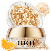 HKH Vitamin C Super Serum for Face - Anti Aging Skincare Vitamin E Facial Serum Capsules with Niacinamide - Vit C Serum Oil for Women - Moisturise & Even Skin Tone - Travel Friendly (38 Capsules)