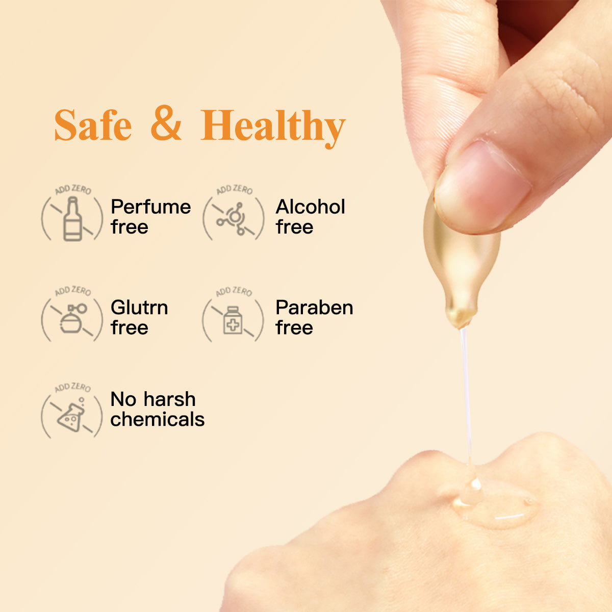 HKH Vitamin C Serum for Face: 48 Capsules Retinol Anti-Aging Wrinkle Repair Serum - Vitamin E Niacinamide Oil for Women - Daily Deep Skin Care for Fine Lines Smoothing Hydrating Brightening