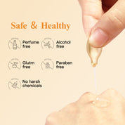 HKH Vitamin C Serum for Face: 48 Capsules Retinol Anti-Aging Wrinkle Repair Serum - Vitamin E Niacinamide Oil for Women - Daily Deep Skin Care for Fine Lines Smoothing Hydrating Brightening