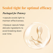 HKH Vitamin C Super Serum for Face - Anti Aging Skincare Vitamin E Facial Serum Capsules with Niacinamide - Vit C Serum Oil for Women - Moisturise & Even Skin Tone - Travel Friendly (38 Capsules)