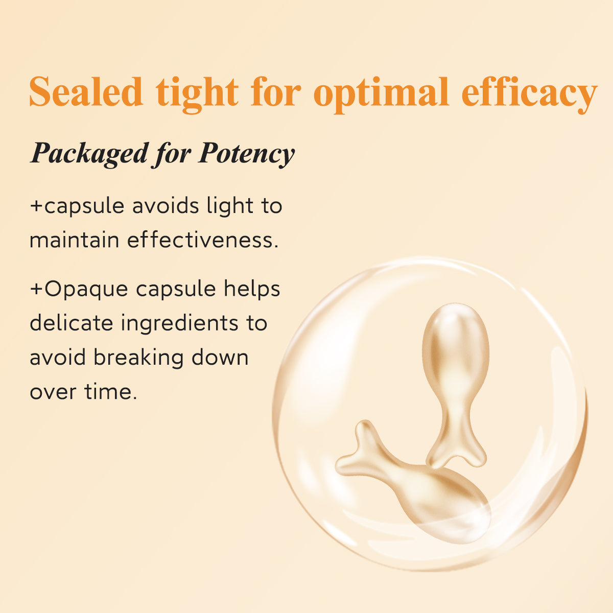 HKH Vitamin C Serum for Face: 48 Capsules Retinol Anti-Aging Wrinkle Repair Serum - Vitamin E Niacinamide Oil for Women - Daily Deep Skin Care for Fine Lines Smoothing Hydrating Brightening