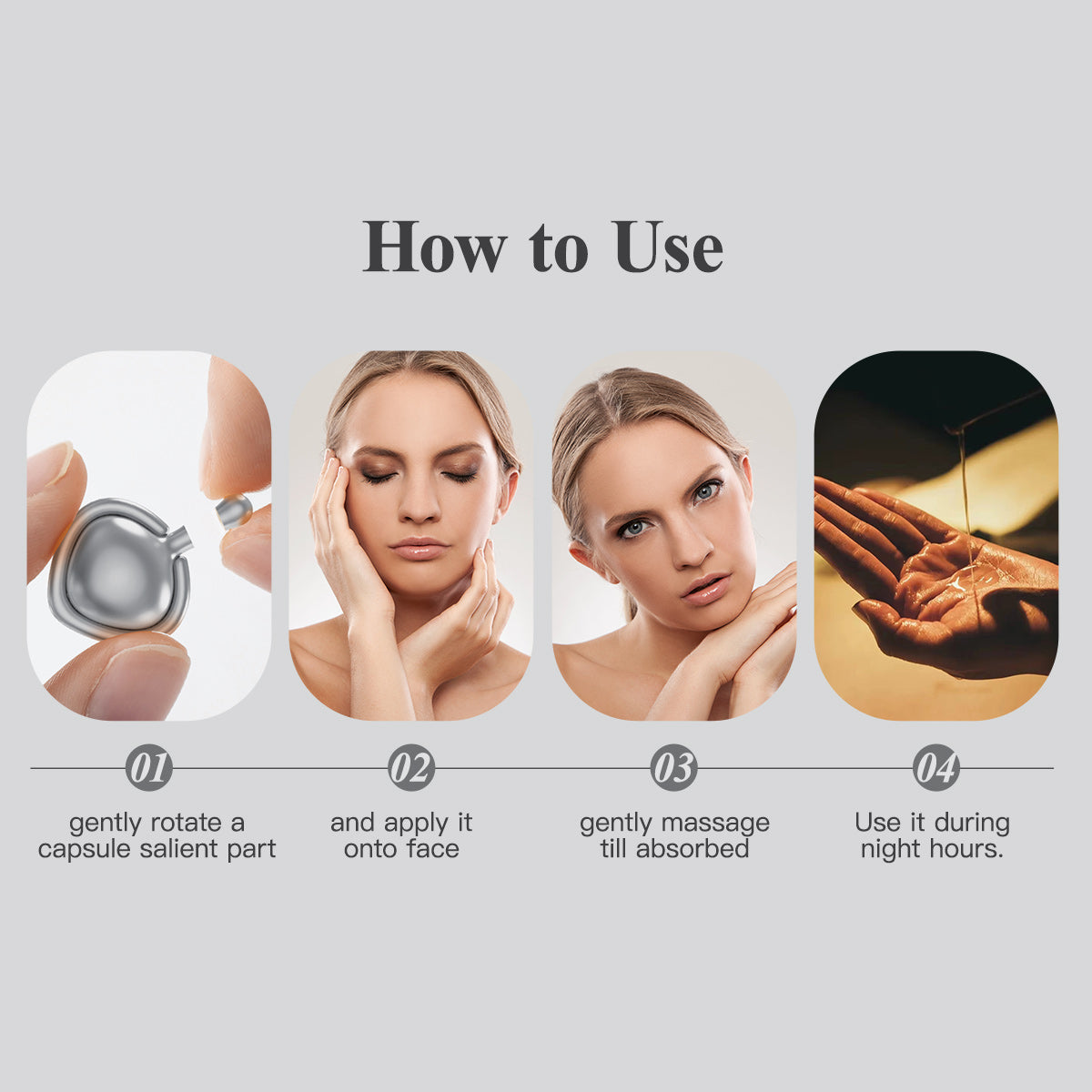 Triple Vitamin C Serum Capsules For Face: Dark Spots Correction with Camellia Niacinamide VE Anti-Aging Skincare Serum For Women - 28 Capsules To Tighten Sagging Skin And Fine Lines