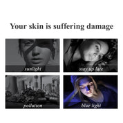 Triple Vitamin C Serum Capsules For Face: Dark Spots Correction with Camellia Niacinamide VE Anti-Aging Skincare Serum For Women - 28 Capsules To Tighten Sagging Skin And Fine Lines