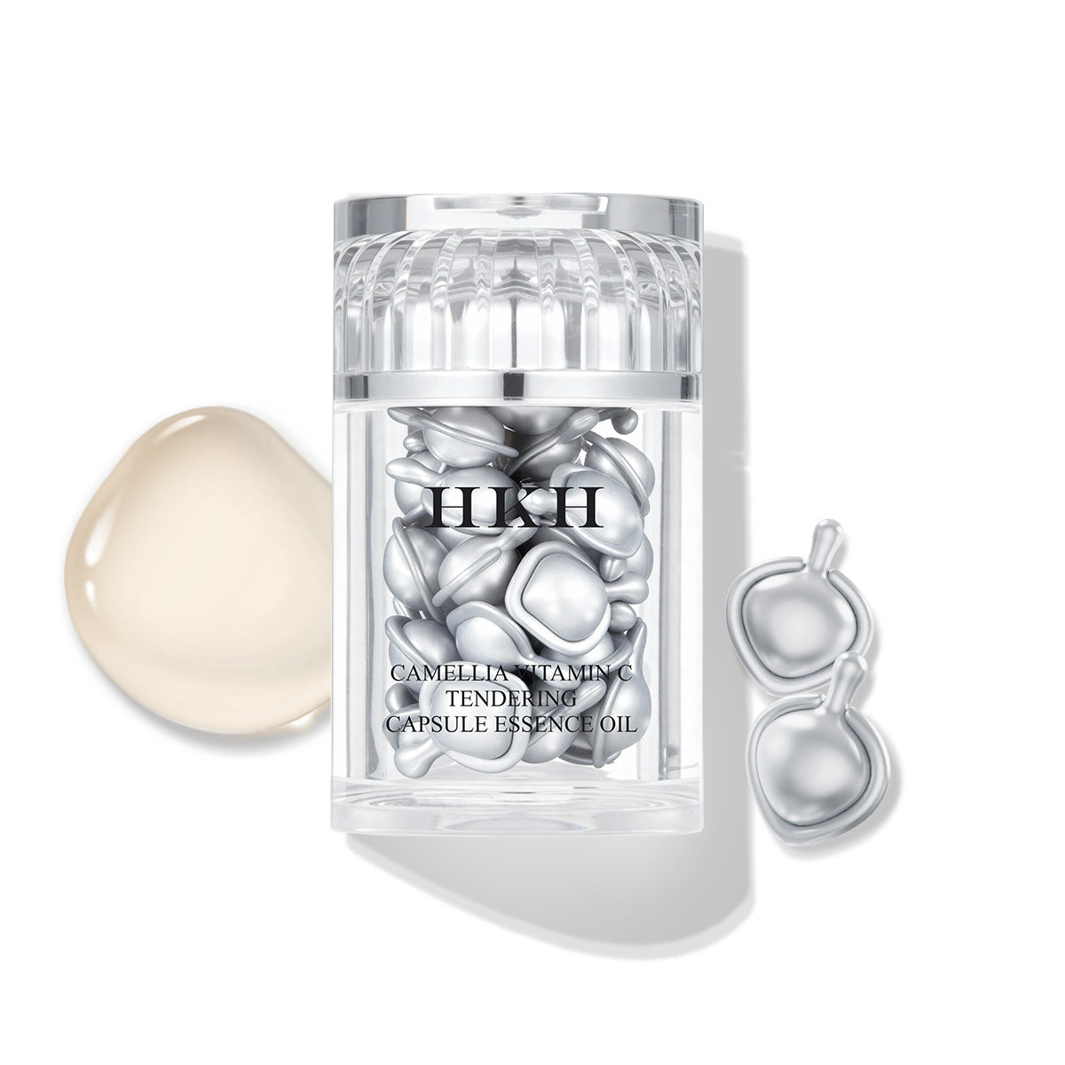 Triple Vitamin C Serum Capsules For Face: Dark Spots Correction with Camellia Niacinamide VE Anti-Aging Skincare Serum For Women - 28 Capsules To Tighten Sagging Skin And Fine Lines