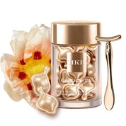 HKH Plant Retinol (Low-Irritation)+ Vitamin C TIME CAPSULE Rapid Skin Renewing Anti-Aging Face Serum Capsules, Improve Appearance of Dark Spots, Tone, Fine Lines, Travel Friendly (30 Capsules)